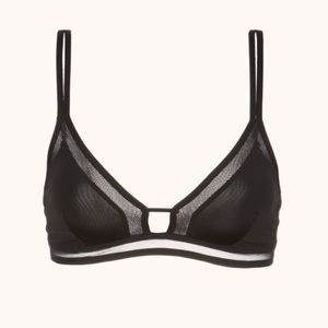 Lively Mesh Trim Bralette Black XS